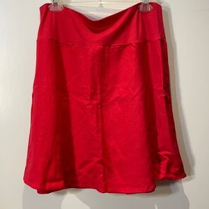 Olivia Moon Red paneled skirt in SZ M